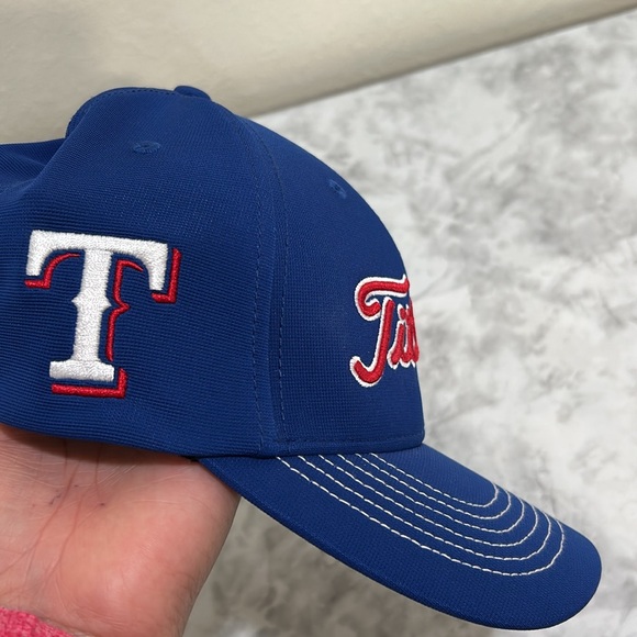 TITLEIST MEN TEXAS RANGER BASEBALL BLUE HAT BLUE Sz M/L - Picture 6 of 9